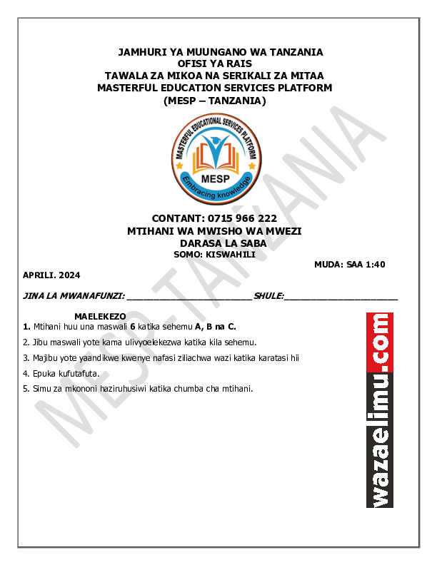 MESP-TANZANIA-STD-VII-APRIL-END-MONTH-EXAM.pdf