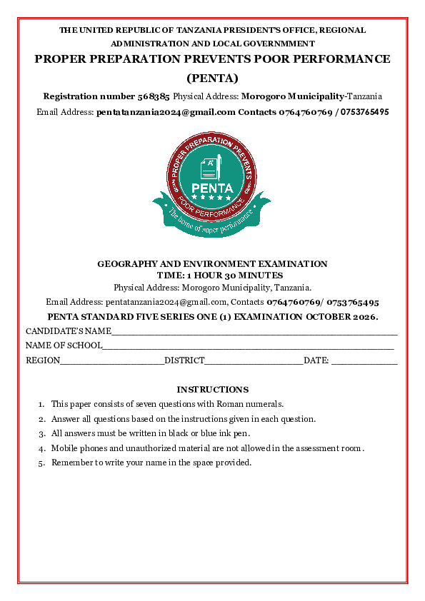 PENTA-GEOGRAPHY-AND-ENVIRONMENT-EXAMINATION-V.pdf