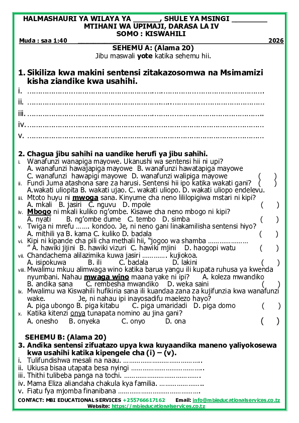 MTIHANI KISWAHILI IV 2026.pdf
