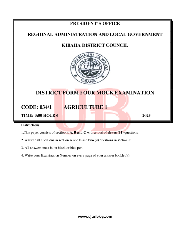 AGRICULTURE F4 MOCK 2025 __F4_Examination_-.pdf